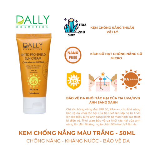  TINTED PRO-SHIELD SUN CREAM - Kem chống nắng màu da SPF 50, PA++++ (50ml) 