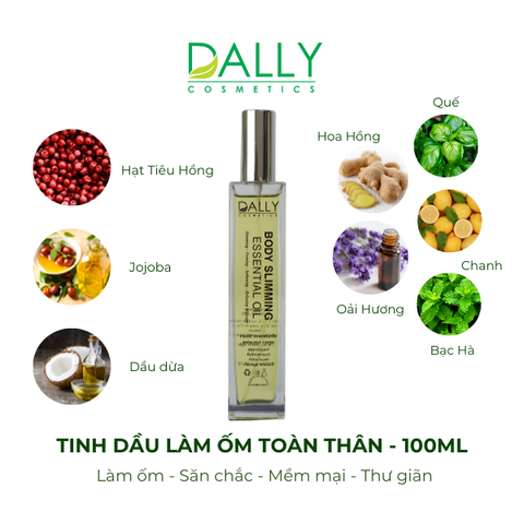 BODY SLIMMING ESSENTIAL OIL -Tinh dầu làm ốm toàn thân (100ml) 