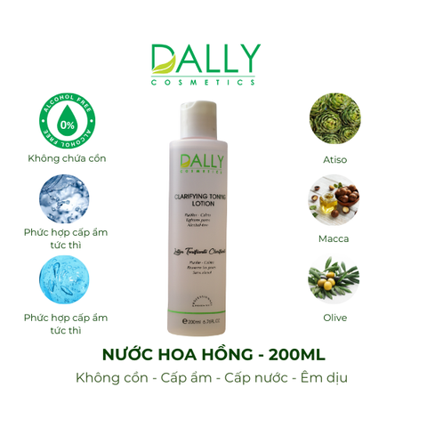  CLARIFYING TONING LOTION - Nước hoa hồng (không cồn) 200ml 