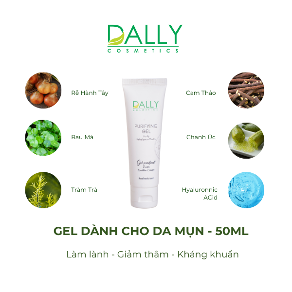  107-PURIFYING GEL DALLY - Gel dành cho da mụn (50ml) 