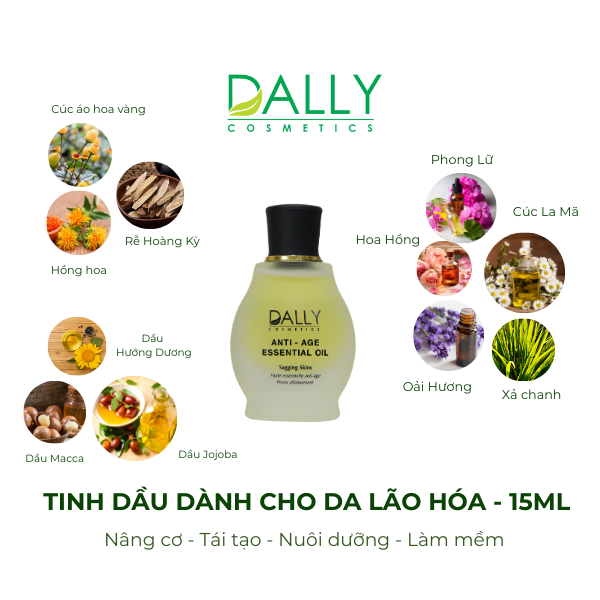  ANTI-AGE ESSENTIAL OIL - Tinh dầu dành cho da lão hóa (15ml) 