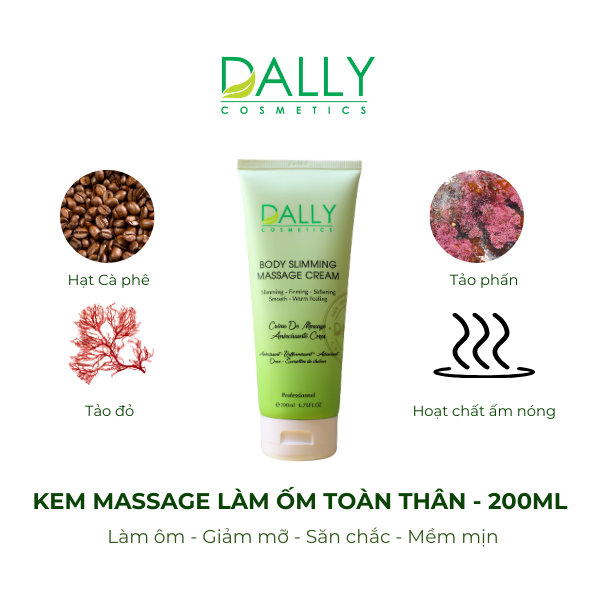  BODY SLIMMING MASSAGE CREAM - Kem làm ốm massage body (200ml) 