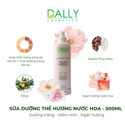  MILK BODY LOTION - Sữa dưỡng thể trắng da nước hoa (500ml) 