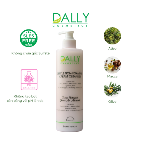  GENTLE NON-FOAMING CREAM CLEANSER - Sữa rửa mặt (không bọt) - 500ml 