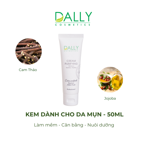  PURIFYING CREAM DALLY - Kem dành cho da mụn (50ml) 