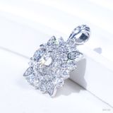  Mặt dây  ổ 6mm Bạc S925 xi kim Chủ Mois Round D tấm mois  SPE160 