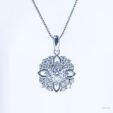  S925 Mặt dây Halo  Chủ Mois Round D tấm mois  SPE144.M1.m 