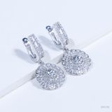  S925 Bông tai  Ổ 5,4mm Chủ mois Round D tấm mois  SEE139.m1.m 