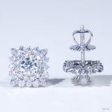  Bông tai  ổ 5mm Bạc S925 xi kim Chủ Mois Round D tấm mois  SEE160 