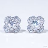  S925 Mặt dây Halo  Chủ Mois Round D tấm mois  SPE144.M1.m 