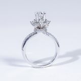  S925 Nhân nữ Chùm hoa Ổ 5,4mm Chủ Mois Round D tấm mois  SRE080.M1.m 