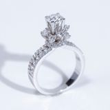  S925 Nhân nữ Chùm hoa Ổ 5,4mm Chủ Mois Round D tấm mois  SRE080.M1.m 