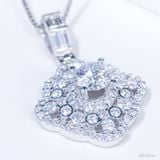  S925 Mặt dây Chủ Mois Round D tấm mois  SPE147.M1.m 