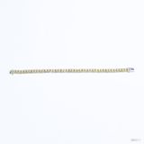  Lắc tay Tennis ổ chữ nhật 4x6mm Bạc S925 xi kim Chủ Nam phi Radiant Light Yellow không tấm Dài 15,2cm SBE017 