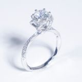  S925 Nhân nữ Halo xoắn đai xoắn Ổ 6,3mm Chủ Mois Round D tấm mois  SRE082.M1.m 