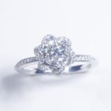  S925 Nhân nữ Halo xoắn đai xoắn Ổ 6,3mm Chủ Mois Round D tấm mois  SRE082.M1.m 