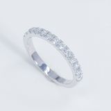  S925 Nhân nữ Half Eternity 1 hàng 2,0mm Không chủ  tấm mois  SRI002.n.m 