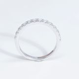  S925 Nhân nữ Half Eternity 1 hàng 2,0mm Không chủ  tấm mois  SRI002.n.m 