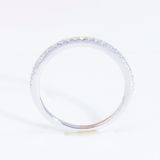  S925 Nhân nữ Half Eternity 1 hàng 1.2mm Không chủ  tấm mois  SRI001.n.m 