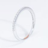  S925 Nhân nữ Half Eternity 1 hàng 1.2mm Không chủ  tấm mois  SRI001.n.m 