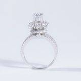  S925 Nhân nữ Chùm hoa Ổ 6,3mm Chủ Mois Round D tấm mois  SRE035.M1.m 