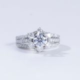  S925 Nhân nữ Chùm hoa Ổ 6,3mm Chủ Mois Round D tấm mois  SRE035.M1.m 