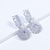 S925 Bông tai  Ổ 5mm Chủ Mois Round D Tấm mois  SEE141.m1.m 