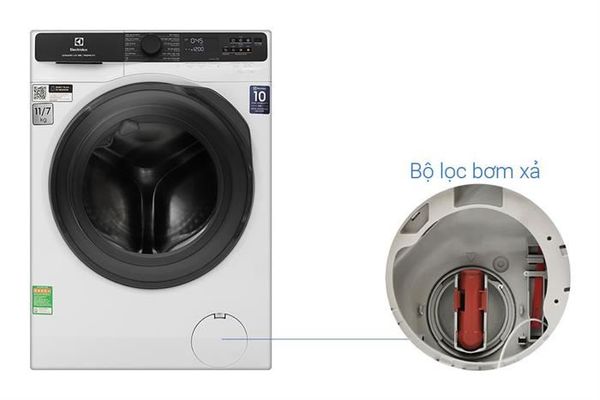 Máy giặt sấy Electrolux UltimateCare 500 Inverter giặt 11 kg - sấy 7 kg EWW1123P5WC