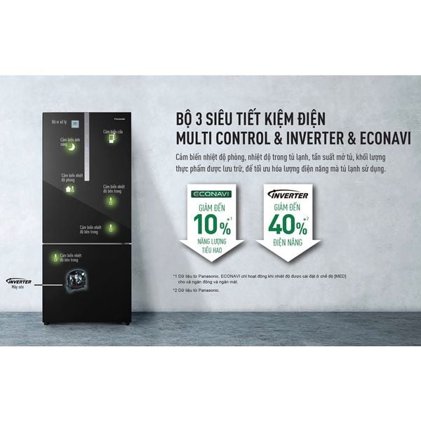Tủ lạnh Panasonic Inverter 380 Lít NR-BX421WGKV