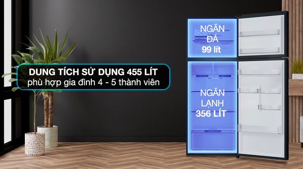 Tủ lạnh Aqua Inverter 455 lít AQR-T518FA(SL)