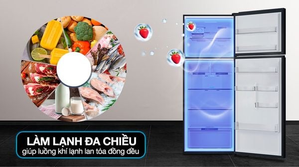 Tủ lạnh Aqua Inverter 455 lít AQR-T518FA(SL)