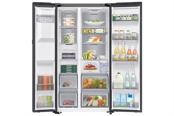 Tủ lạnh Samsung Inverter 615 lít Side By Side AI Home RS90F65D2FSV