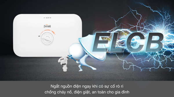 Máy nước nóng trực tiếp Ferroli 4500W FS - 4.5TE