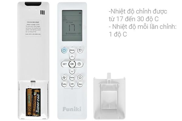 Điều hoà Funiki 1.5 HP HSC12TMU