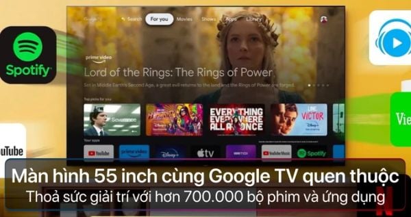 Google Tivi TCL 4K 55 inch 55P737