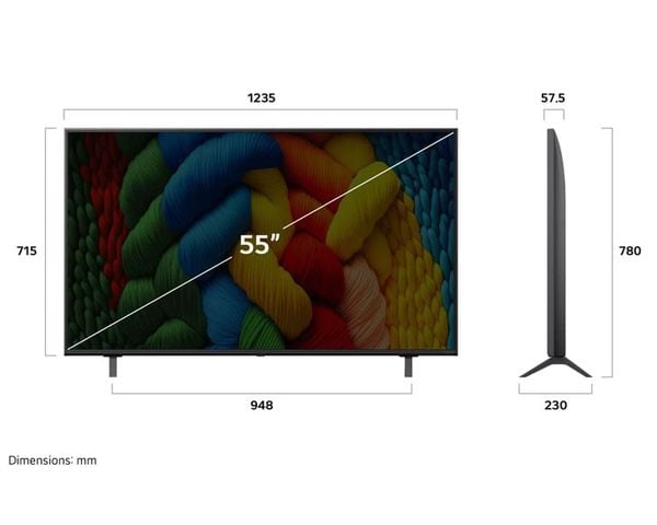 Smart Tivi LG NanoCell AI 4K 55 Inch 55NANO80ASA mới 2025