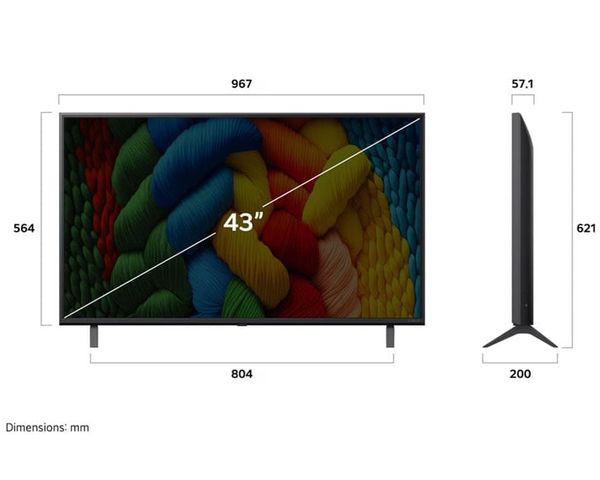 Smart Tivi LG NanoCell AI 4K 43 inch 43NANO80ASA mới 2025