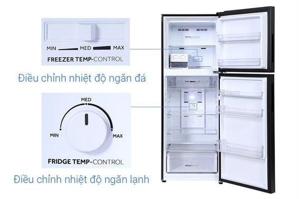 Tủ lạnh Aqua Inverter 328 lít AQR-T380FA(SL)