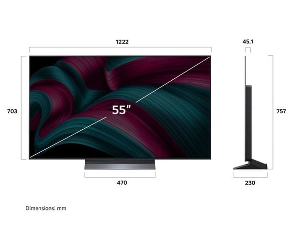 Smart Tivi LG OLED evo AI 4K 55 inch OLED55C5PSA mới 2025
