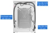 Máy giặt sấy LG AI DD Inverter giặt 11 kg - sấy 7 kg FV1411D4W