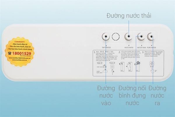 Máy lọc nước RO Toshiba TWP-N1686UV(W1) 3 lõi