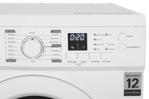 Máy sấy quần áo thông hơi Casper 7.2 kg TD-72VWD
