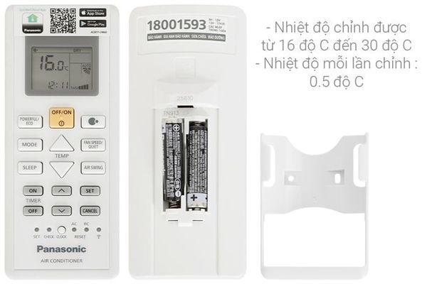 Điều hòa Panasonic 2 chiều 12000 BTU Inverter 1.5HP CS-YZ12AKH-8