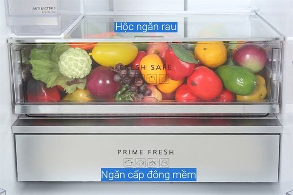 Tủ lạnh Panasonic Inverter 495 lít Multi Door PRIME+ Edition NR-CW530XMMV