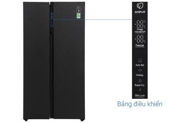 Tủ lạnh Aqua Side By Side AQR-S612XA(CBC) 550 Lít Inverter