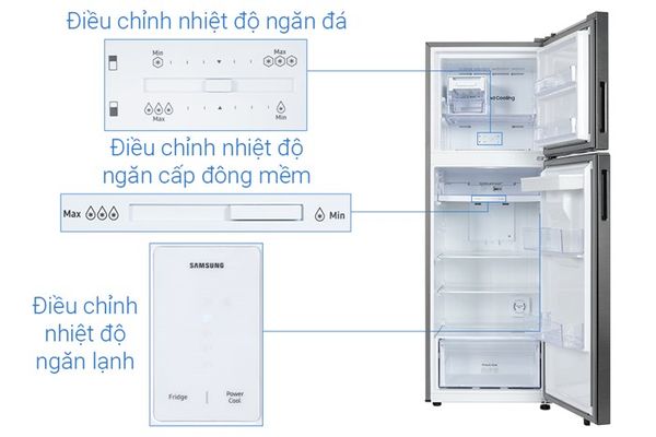 Tủ lạnh Samsung Inverter 345 lít RT35CG5544B1SV