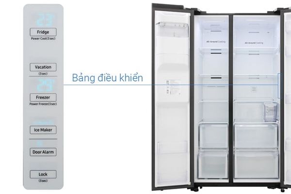Tủ lạnh Samsung Inverter 635 lít Side By Side RS64R53012C/SV