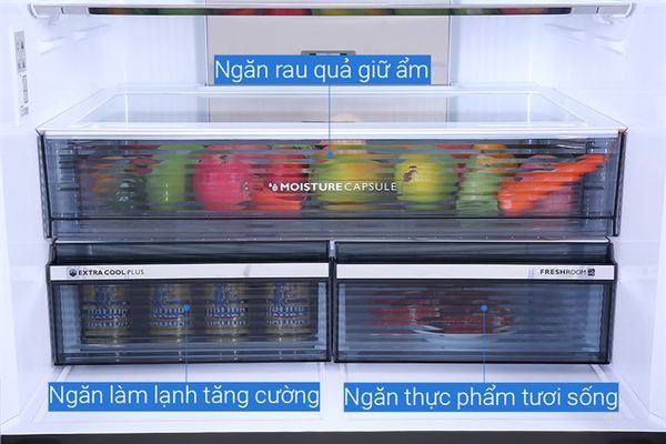 Tủ lạnh Sharp Inverter 525 lít SJ-FX600V-SL