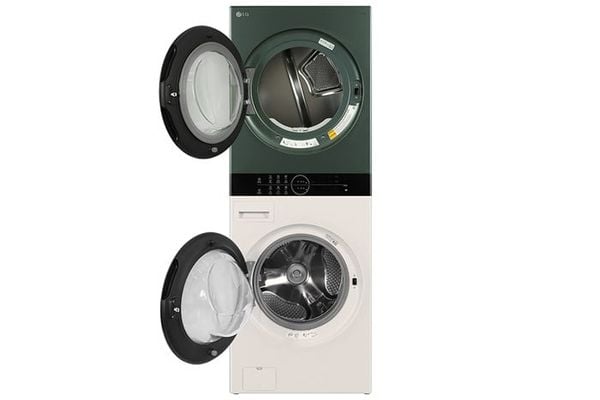 Tháp giặt sấy LG WashTower Inverter giặt 25 kg - sấy 17 kg WT2517NHEG
