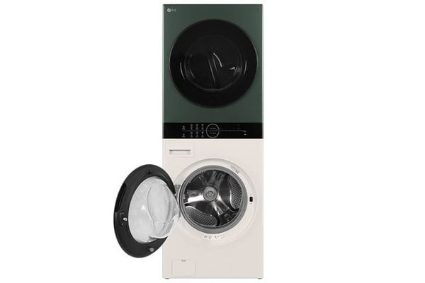 Tháp giặt sấy LG WashTower Inverter giặt 25 kg - sấy 17 kg WT2517NHEG